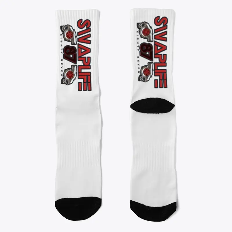 SWAPLIFE87(REDLOGO) SOCKS