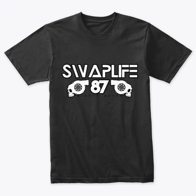 SWAPLIFE87 (WHITE LOGO) SHORT SLEEVE