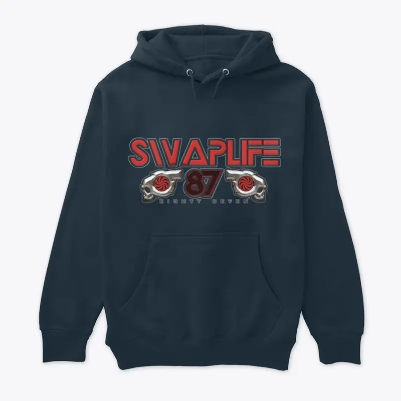 SWAPLIFE87(REDLOGO) PULLOVER HOODIE