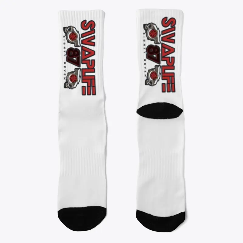 SWAPLIFE87(REDLOGO) SOCKS